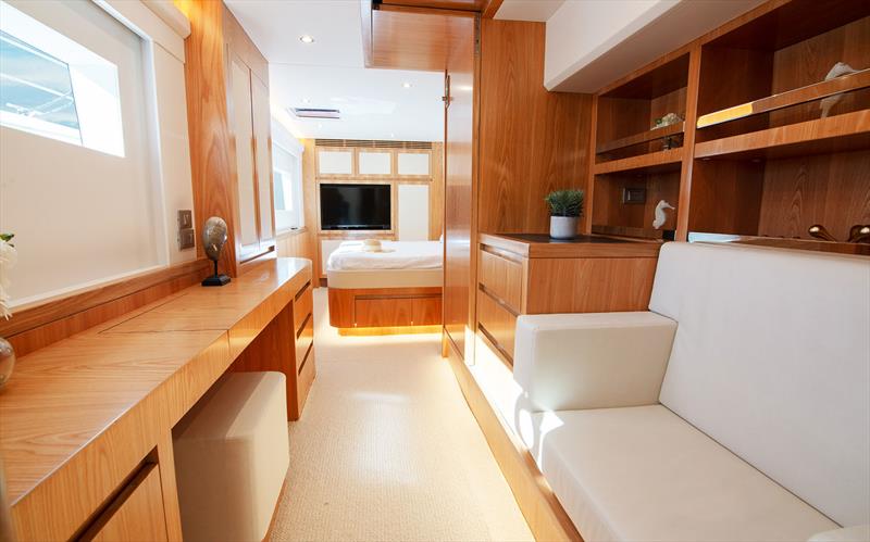 Dressing room and study in the owner's starboard hull - ILIAD 53S photo copyright ILIAD Catamarans taken at  and featuring the Power boat class