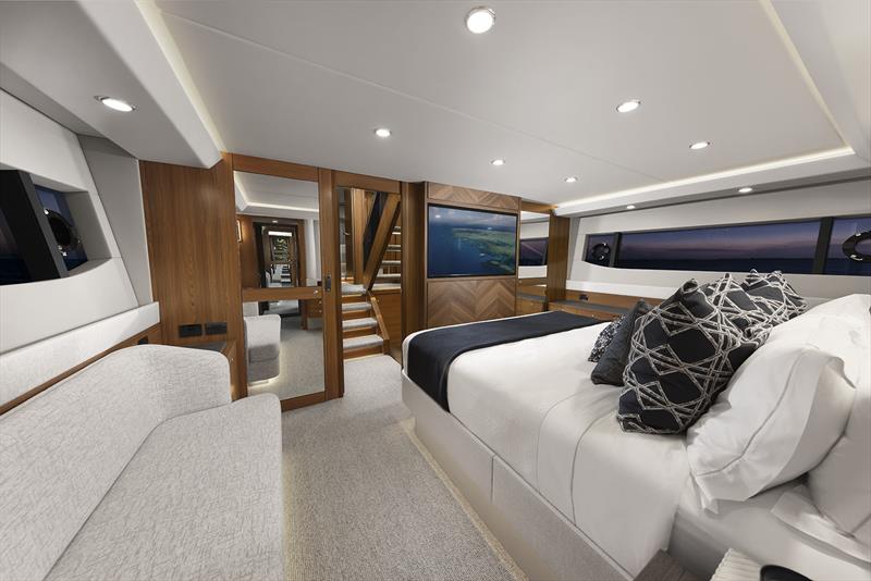 Maritimo M75 Master Stateroom is a masterpiece photo copyright Maritimo taken at  and featuring the Power boat class