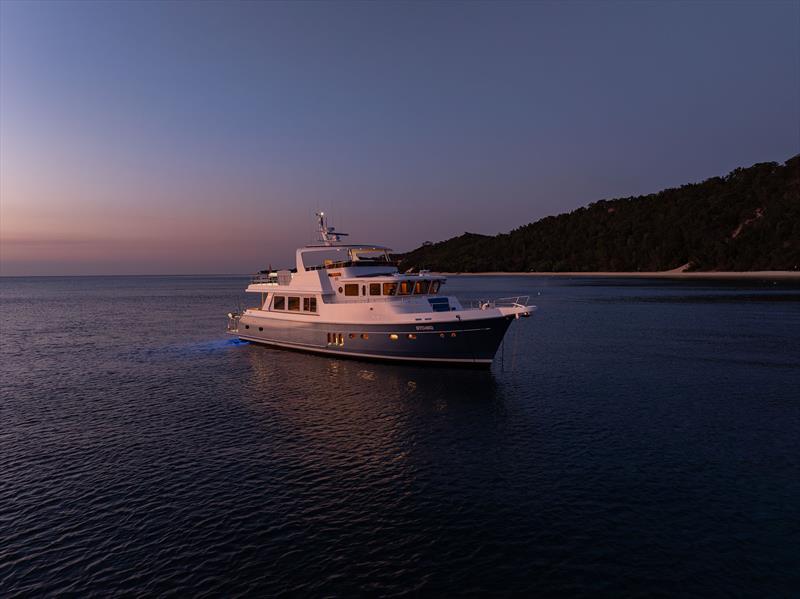 End of the day - Selene Classic Trawler 66 at Cape Moreton - photo © Selene Ocean Yachts