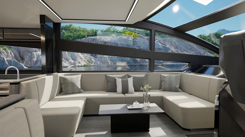 Pearl 63 - Seating area - photo © Pearl Yachts