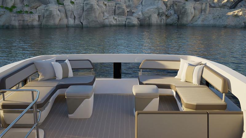 Pearl 63 - Flybridge Aft - photo © Pearl Yachts