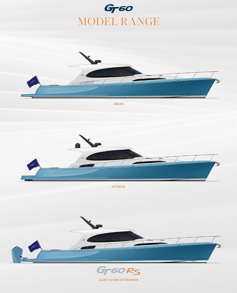 Palm Beach GT60 model range - photo © Palm Beach Motor Yachts