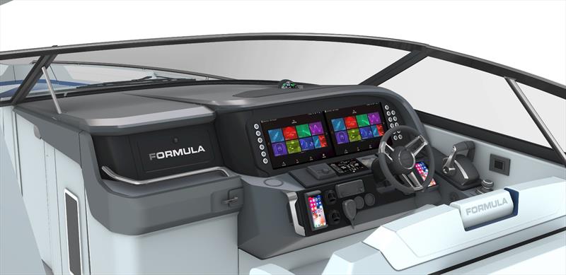 Formula 360 Crossover Bowrider - Dash - photo © Formula Boats