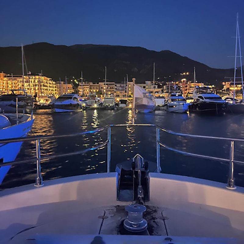 Awanui NZ in Monetengro at night - photo © Awanui NZ