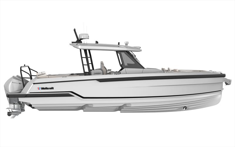 Wellcraft 33 T-Top, high windshield profile - photo © Wellcraft