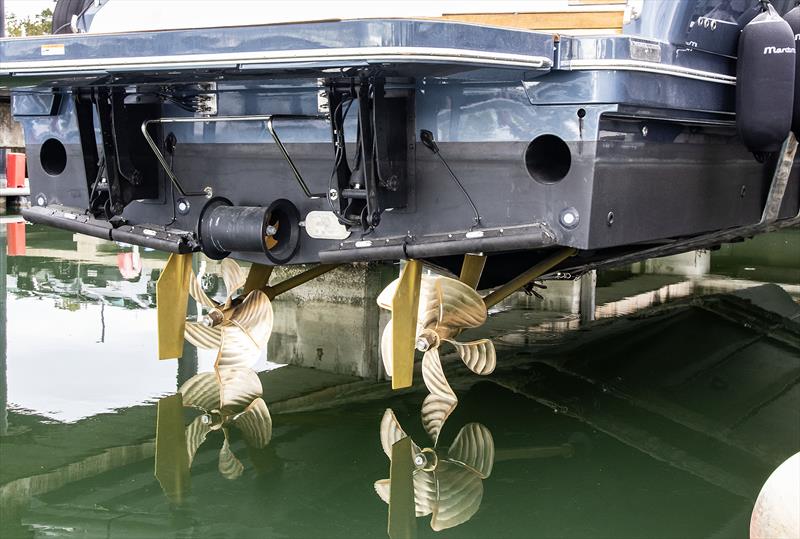Going out to test the new 32x42.5 inch (plus inserts) screws on the second of Maitimo's S50 with 2000hp on board, and some 7054Nm of torque to play with - photo © John Curnow