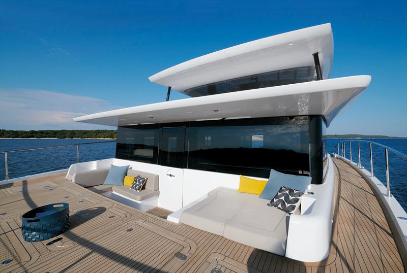 Silent Yachts 62 - Bow lounge - photo © Silent Yachts