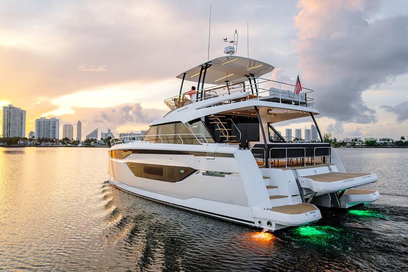 Prestige M48 in Miami - photo © Prestige Yachts