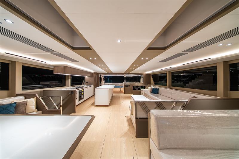 Main Saloon of the GranOcean W72 - photo © GranOcean