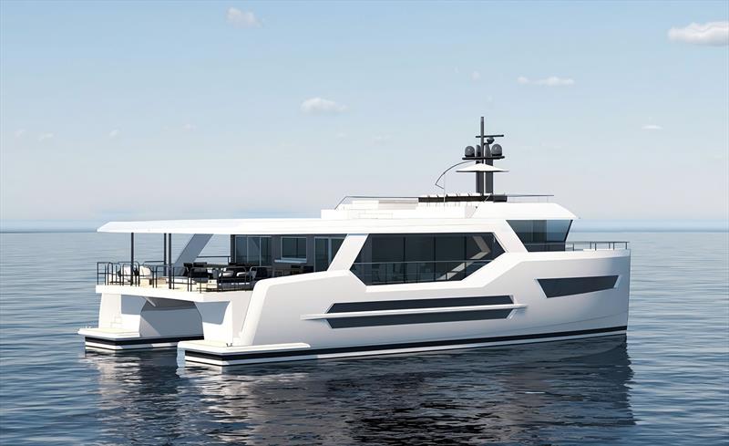 GranOcean X-24 whose upper deck is helo rated - photo © GranOcean