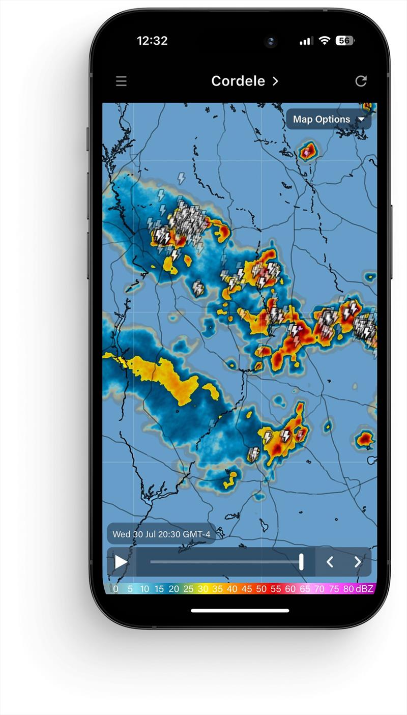 PredictRain Rain Radar photo copyright Predictwind taken at Royal New Zealand Yacht Squadron and featuring the  class