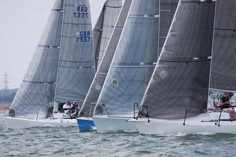 Coutts Quarter Ton Cup 2015 day 2 photo copyright Fiona Brown / www.fionabrown.com taken at Royal Ocean Racing Club, Cowes and featuring the Quarter Tonner class