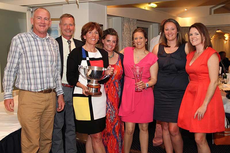 Louise Morton and her team on Bullit win the Coutts Quarter Ton Cup 2015 photo copyright Fiona Brown / www.fionabrown.com taken at Royal Ocean Racing Club, Cowes and featuring the Quarter Tonner class