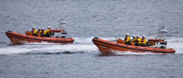 The Shannon was escorted by the Abersoch and Criccieth lifeboats - photo © Paul Jenkinson