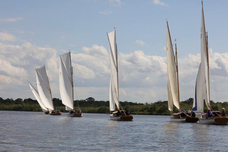 River Cruiser open meeting at Barton Broad photo copyright Robin Myerscough taken at Norfolk Punt Club and featuring the River Cruiser class