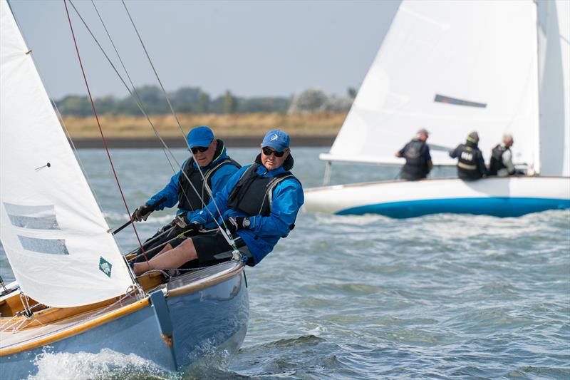 Clive and Graeme Page on Corpo Santo sail during the 7th day of Burnham Week 2024 photo copyright Petru Balau Sports Photography / sports.hub47.com taken at Royal Corinthian Yacht Club, Burnham and featuring the Royal Corinthian One Design class