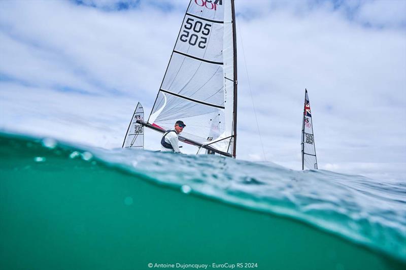 Andrew Jones - RS100 EuroCup Day 3 photo copyright Antoine Dujoncquoy taken at Yacht Club de Carnac and featuring the RS100 class