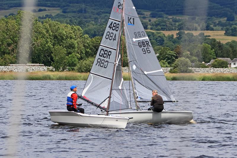 Andrew Hodgeson, RS100, and Steve Pooley, K1 - Border Counties Midweek Sailing Series event 4 at Llyn Tegid photo copyright John Hunter taken at  and featuring the RS100 class