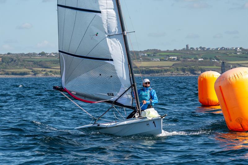 Clive Eplett during the Noble Marine RS100 Nationals at Mount's Bay photo copyright Lee Whitehead / www.photolounge.co.uk taken at Mount's Bay Sailing Club, England and featuring the RS100 class