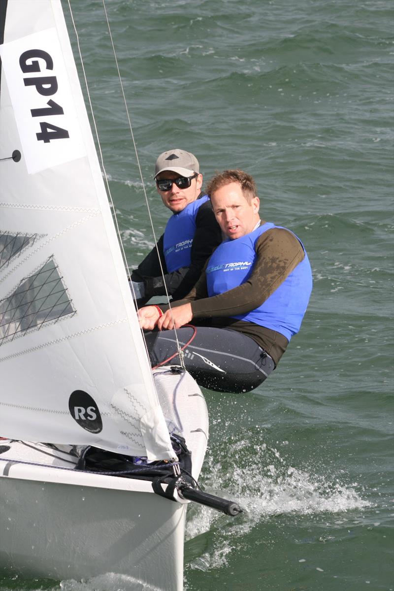 63rd Endeavour Trophy Day 1: Matt Mee and Jonny McGovern (GP14) lying fourth photo copyright Sue Pelling taken at Royal Corinthian Yacht Club, Burnham and featuring the RS200 class