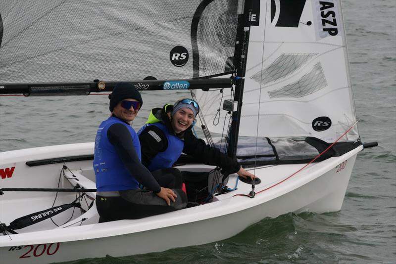 63rd Endeavour Trophy Day 1: Sam Whaley and Jess Hammett (Waszp) took three wins today photo copyright Sue Pelling taken at Royal Corinthian Yacht Club, Burnham and featuring the RS200 class