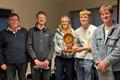 British Keelboat League bonanza at Rutland - Event Director David Wilkins with winning team Solent Irish from Solent University © Gill Wilkins