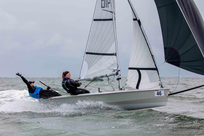 Jacob Ainsworth and Kayleigh Roberts - Noble Marine TridentUK RS400 National Championship day 4 photo copyright Tim Olin / www.olinphoto.co.uk taken at South Shields Sailing Club and featuring the RS400 class