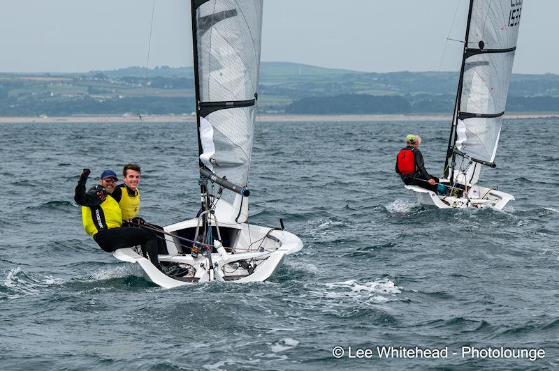 Ed Whitehead and Ben Whaley - Noble Marine Rooster RS400 National Championships 2023 day 5 photo copyright Lee Whitehead / Photolounge taken at Mount's Bay Sailing Club, England and featuring the RS400 class