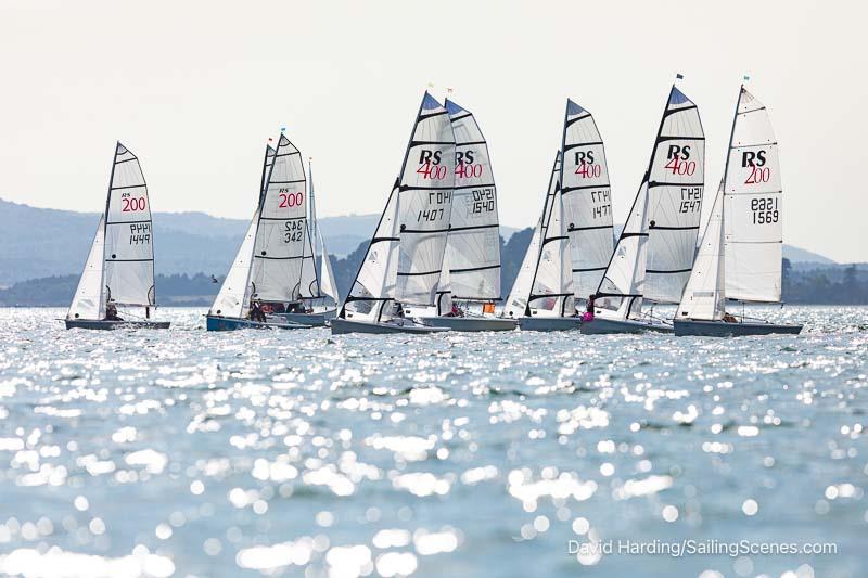 RS200 and RS400 Start on Bournemouth Digital Poole Week 2024 Day 3 photo copyright David Harding / www.sailingscenes.com taken at Parkstone Yacht Club and featuring the RS400 class