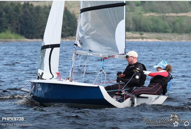 Louise McKeand and Sean Ratcliffe photo copyright Paul Hargreaves taken at Yorkshire Dales Sailing Club and featuring the RS400 class