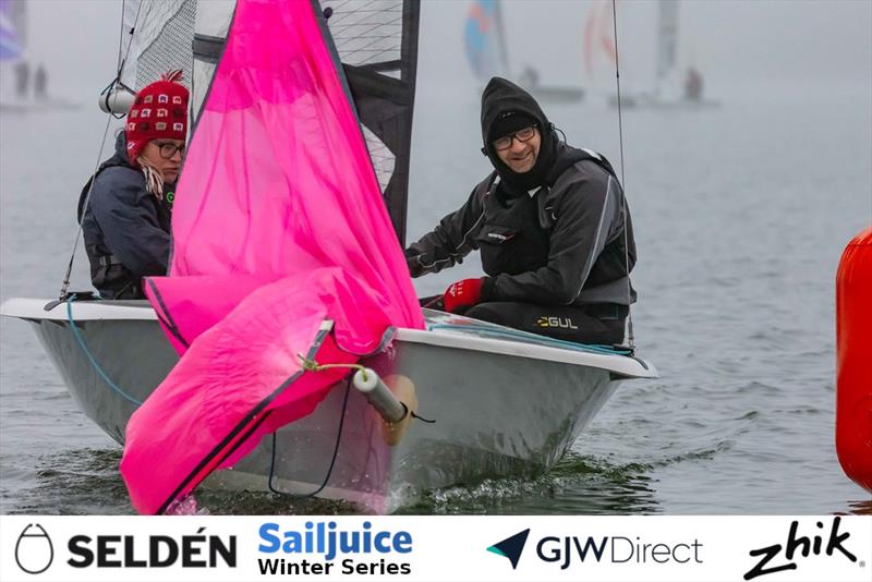 Jonathan and Nicola Willars RS400 is the first old boat at the Seldén Sailjuice Winter Series Fernhurst Books Draycote Dash - photo © Tim Olin / www.olinphoto.co.uk