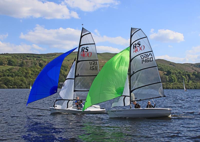 RS400s at Bala photo copyright John Hunter taken at Bala Sailing Club and featuring the RS400 class