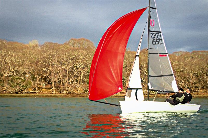 Chichester YC 2026 Snowflake Series day 2 photo copyright Suzie Olliff taken at Chichester Yacht Club and featuring the RS400 class
