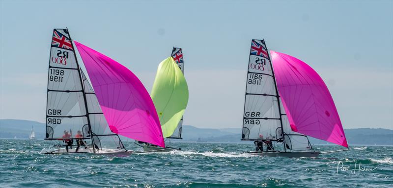 RS800 Kites photo copyright Peter Hickson taken at Hayling Island Sailing Club and featuring the RS800 class