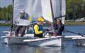 Close racing during the Notts County Sailing Club Aero Open © David Eberlin