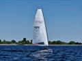 Aero 9 winner, Jeff Davison, finishes well clear of field in Race 4 during the RS Aero Spring Championships at Island Barn © Kate Symons