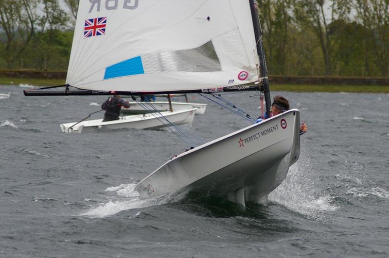 Sammy Isaacs-Johnson catches some air at the Island Barn RS Aero Open - photo © Jim Champ