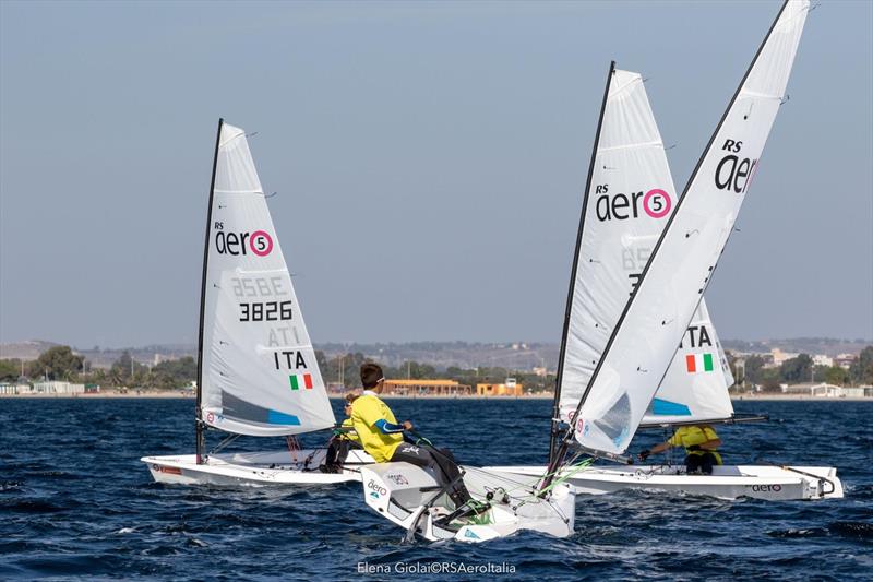 Youth RS Aero fleet photo copyright Elena Giolai taken at Lega Navale Italiana Cagliari and featuring the RS Aero 5 class