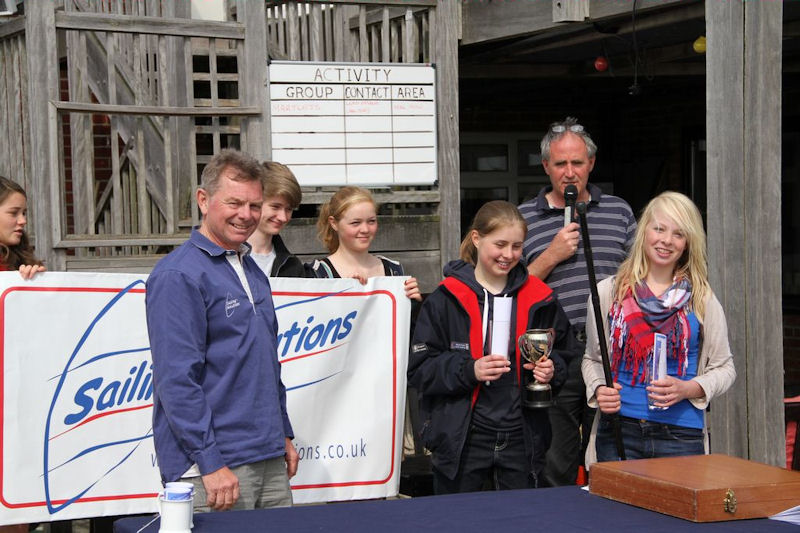 Prize winners at the Emsworth RS Feva open photo copyright Bill Tucker taken at Emsworth Sailing Club and featuring the RS Feva class