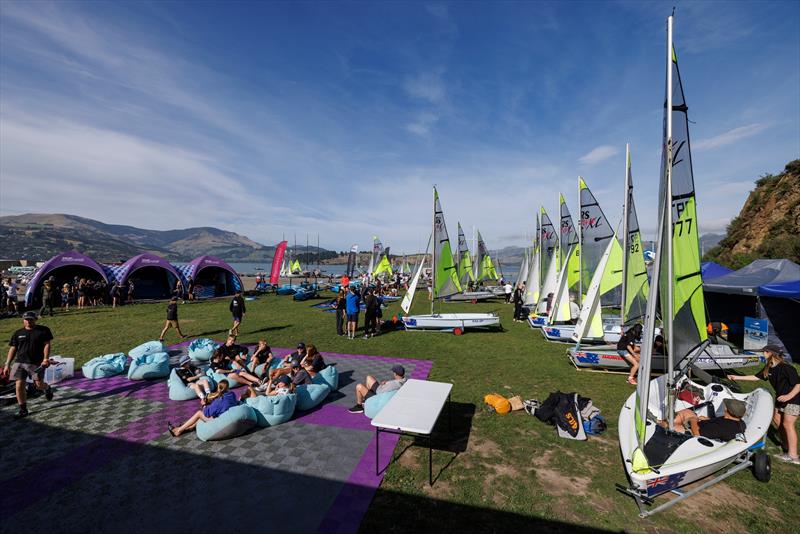 South Island RS Feva Championships - part of the Inspire RS Sailing program - ITM New Zealand Sail Grand Prix in Christchurch - photo © Felix Diemer/SailGP