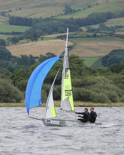 Max Rawlinson and Edie Johnson win the RYA NW Junior Travellers Trophy at Bass photo copyright William Carruthers taken at Bassenthwaite Sailing Club and featuring the RS Feva class