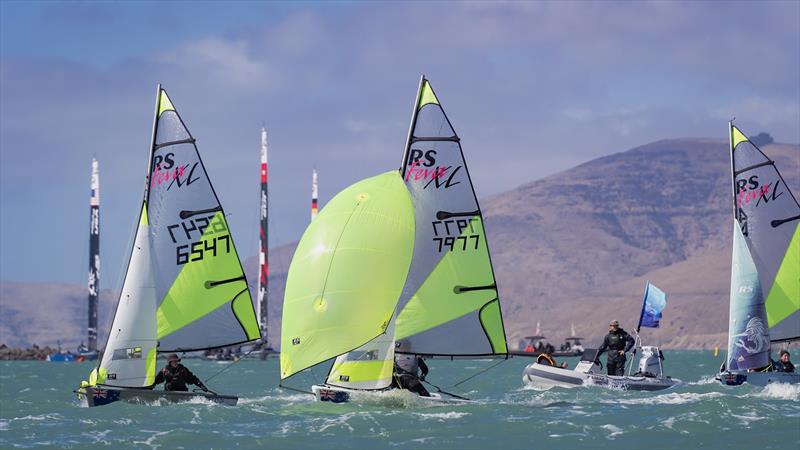 RS Fevas racing in the SailGP Inspire program - Lyttelton - March 22, 2024 - photo © Justin Mitchell