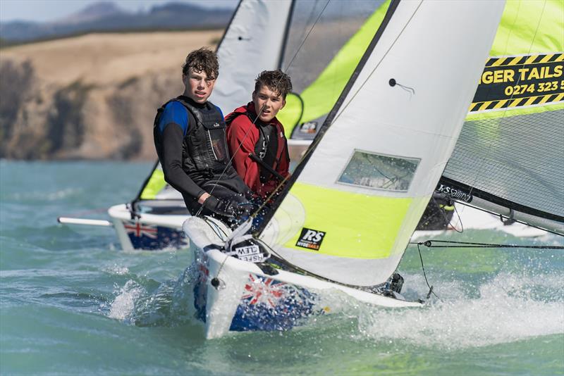 RS Fevas racing in the SailGP Inspire program - Lyttelton - March 22, 2024 - photo © Justin Mitchell