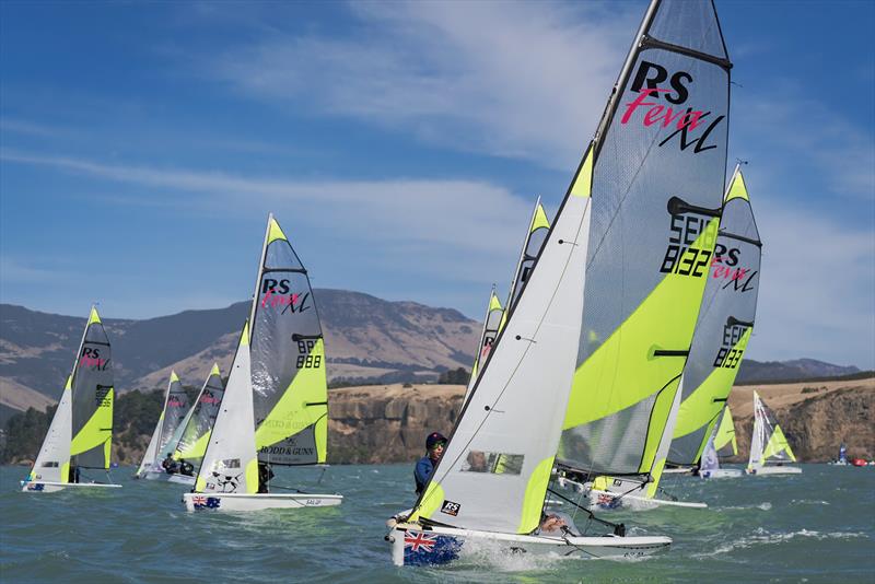 RS Fevas racing in the SailGP Inspire program - Lyttelton - March 22, 2024 - photo © Justin Mitchell