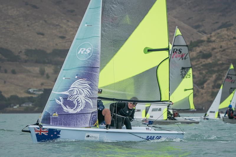 RS Fevas racing in the SailGP Inspire program - Lyttelton - March 23, 2024 - photo © Justin Mitchell