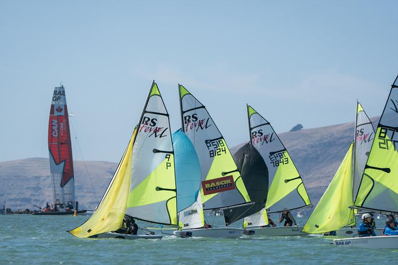 RS Fevas racing in the SailGP Inspire program - Lyttelton - March 23, 2024 - photo © Justin Mitchell