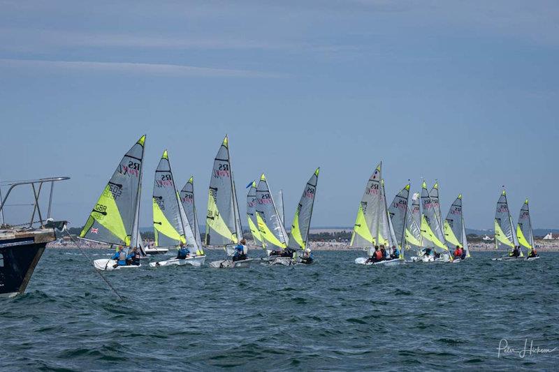 Youth Race Week at Hayling Island photo copyright Peter Hickson taken at Hayling Island Sailing Club and featuring the RS Feva class