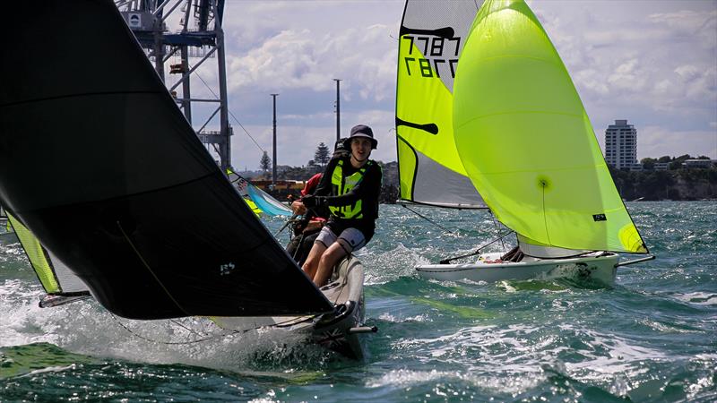 Practice racing - SailGP Inspire- RS Feva - Royal Akarana YC - Jan 16, 2025 - photo © Richard Gladwell/Sail-World.com/nz