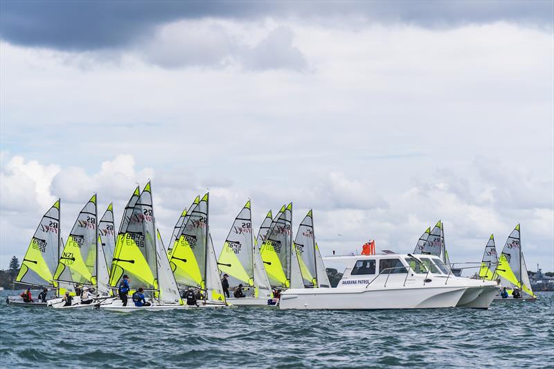 Day 2 - SailGP Inspire- RS Feva - Royal Akarana YC - Jan 18, 2025 - photo © Justin Mitchell www.justinmitchell.co.nz - Instagram: @jl_mitchell_