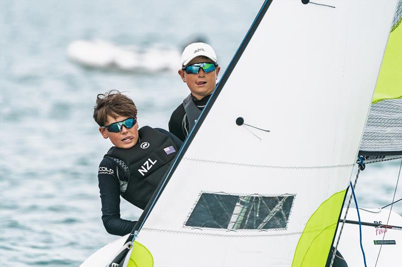 Practice racing - RS Feva - Royal Akarana YC - May 5, 2025 photo copyright Justin Mitchell www.justinmitchell.co.nz - Instagram: @jl_mitchell_ taken at Auckland Sailing Club and featuring the RS Feva class
